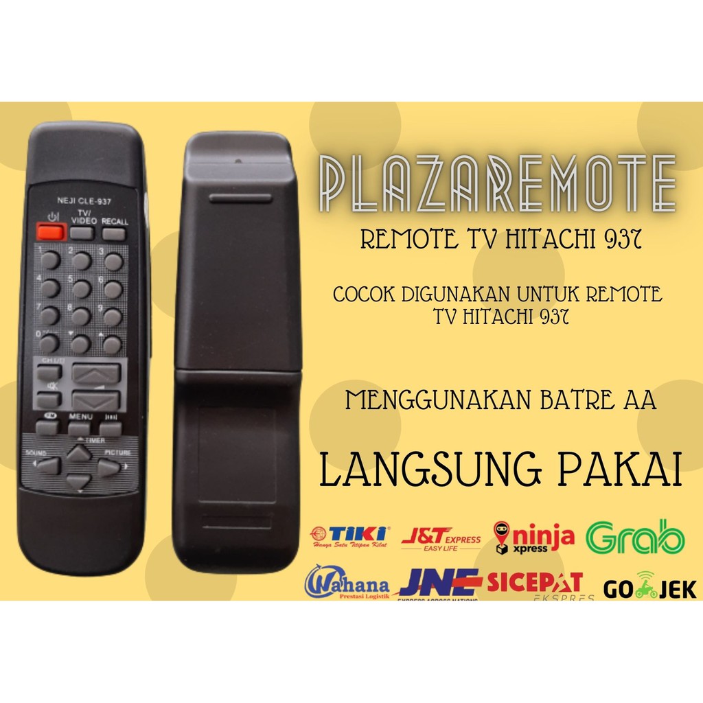 REMOTE TV TABUNG HITACHI 937