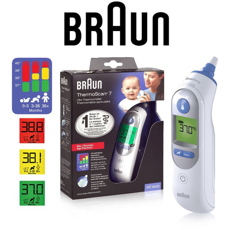 Braun ThermoScan Ear Thermometer IRT 6520