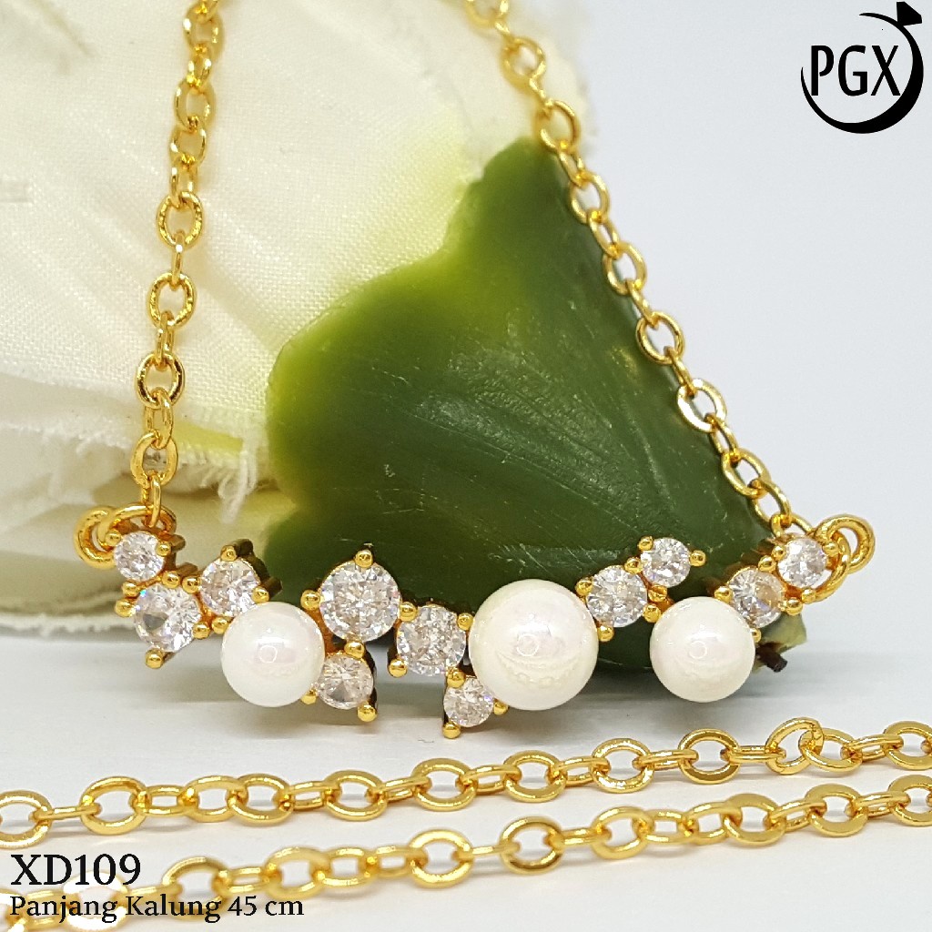 PGX Kalung Wanita Xuping Perhiasan Lapis Emas Aksesoris Fashion Premium - XD109