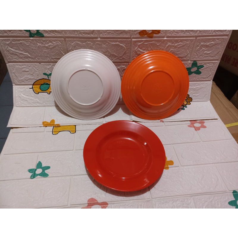 Piring Makan Melamin 9 inch Piring Cekung Piring Melamine Piring Makan Piring Saji Piring Bulat Piring Nasi PR 1711 Donyku