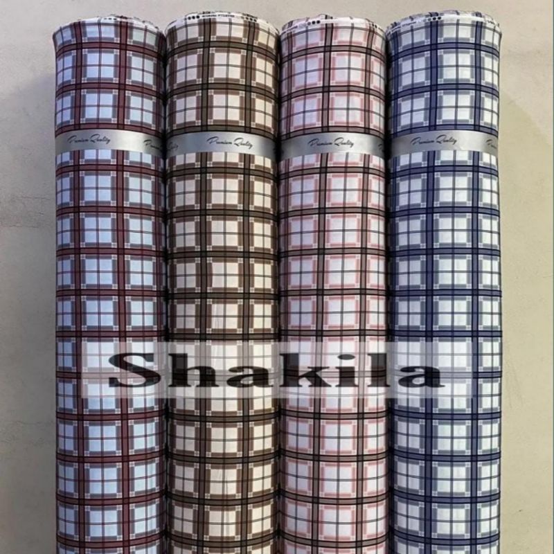 Kain Shakila Sakila Motif Kotak exclusive harga setengah meter