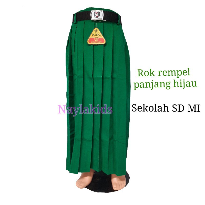 rok hijau panjang sekolah rok rempel hijau panjang sekolah sd mi