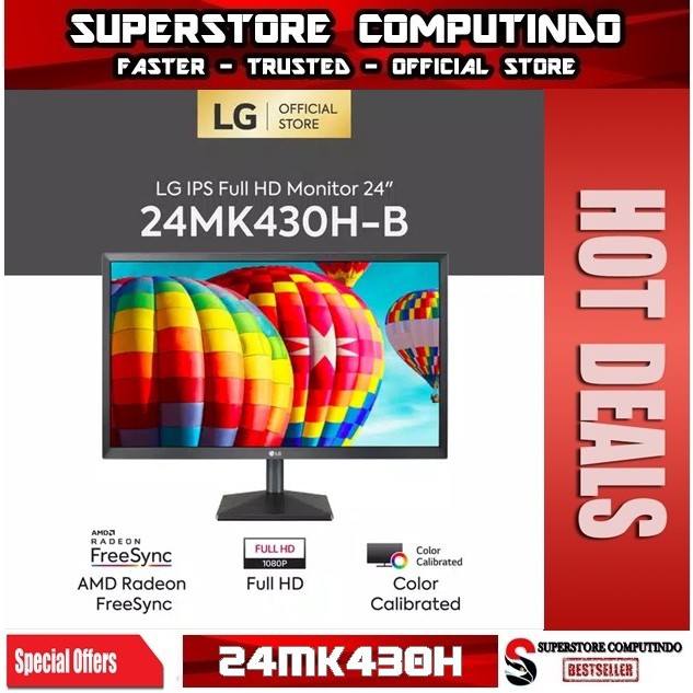 Monitor LED LG 24MK430H, 24&quot;, IPS Full HD VGA HDMI 1920x1080