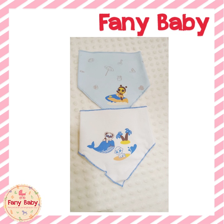 BABYBEE BIB SEGITIGA MOTIF PRINT