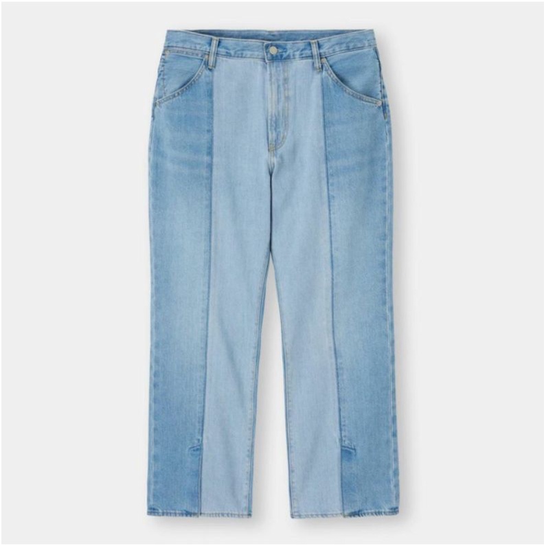 Uniqlo kulot denim pants (model washing)