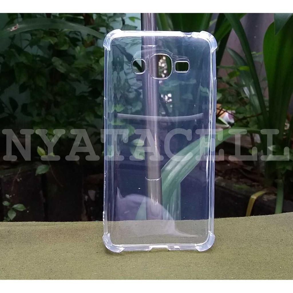 Soft Case Anticrack Samsung J2 Prime /Soft Hard Casing Clear Cover