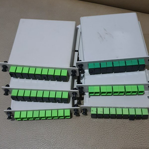 Passive Splitter PLC BOX Cassette FO 1:8 Fiber Optik Pasif Spliter FO FTTH SC UPC