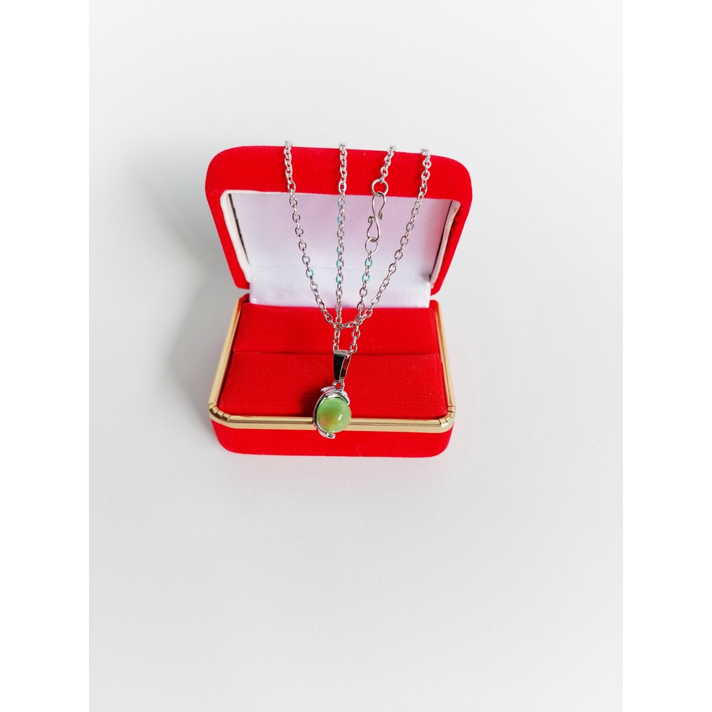 RNL kalung baja / monel original dengan liontin rhodium