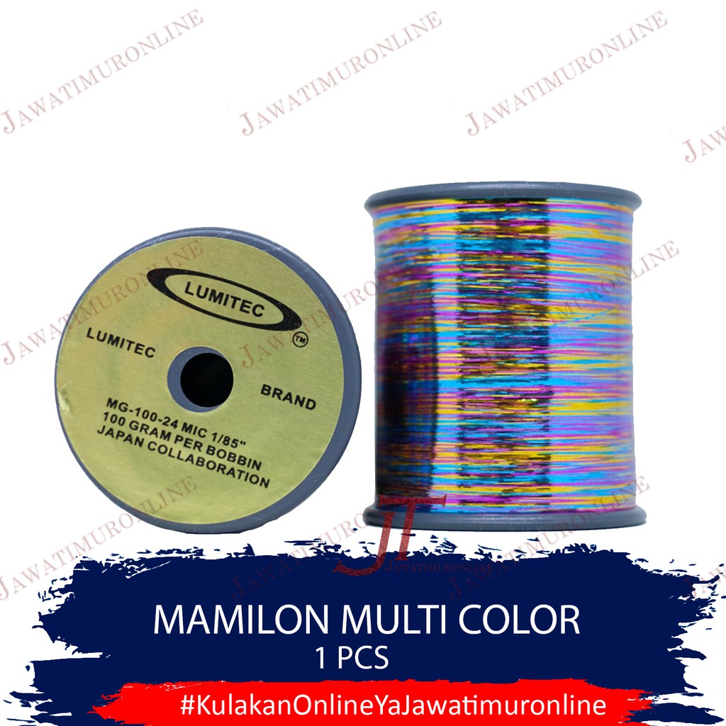 Benang Mamilon / Benang Gepeng Warna Multi Color