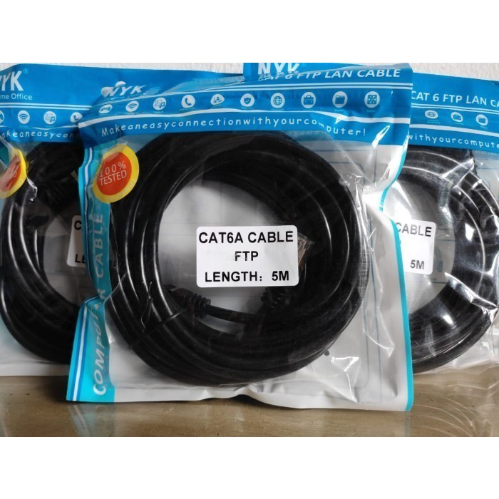 NYK Kabel Lan FTP Cat6A 5M Internet Ethernet Cable