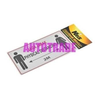 

KRIS STIKER JAGA JARAK SIGN LABEL ANODIZED STICKER PHYSICAL DISTANCING
