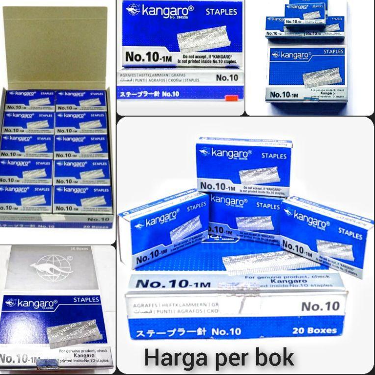 

KiQ㊠ Isi staples kangaro No.10 ( 20 kotak ) |Trend lagi