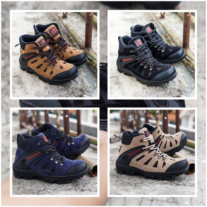 SEPATU PRIA BOOTS SAFETY WORK KARRIMOR UJUNG BESI