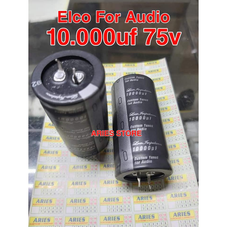 Elco 10.000UF 75V ORIGINAL ONKYO  bisa buat ganti 10.000uf 80v