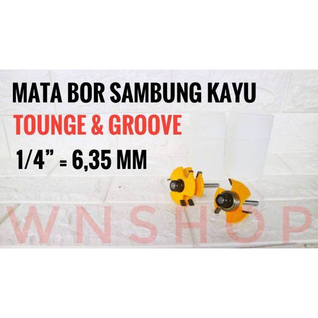 Mata Profil Sambung Kayu - Mata Profil Tounge And Groove Router Bit