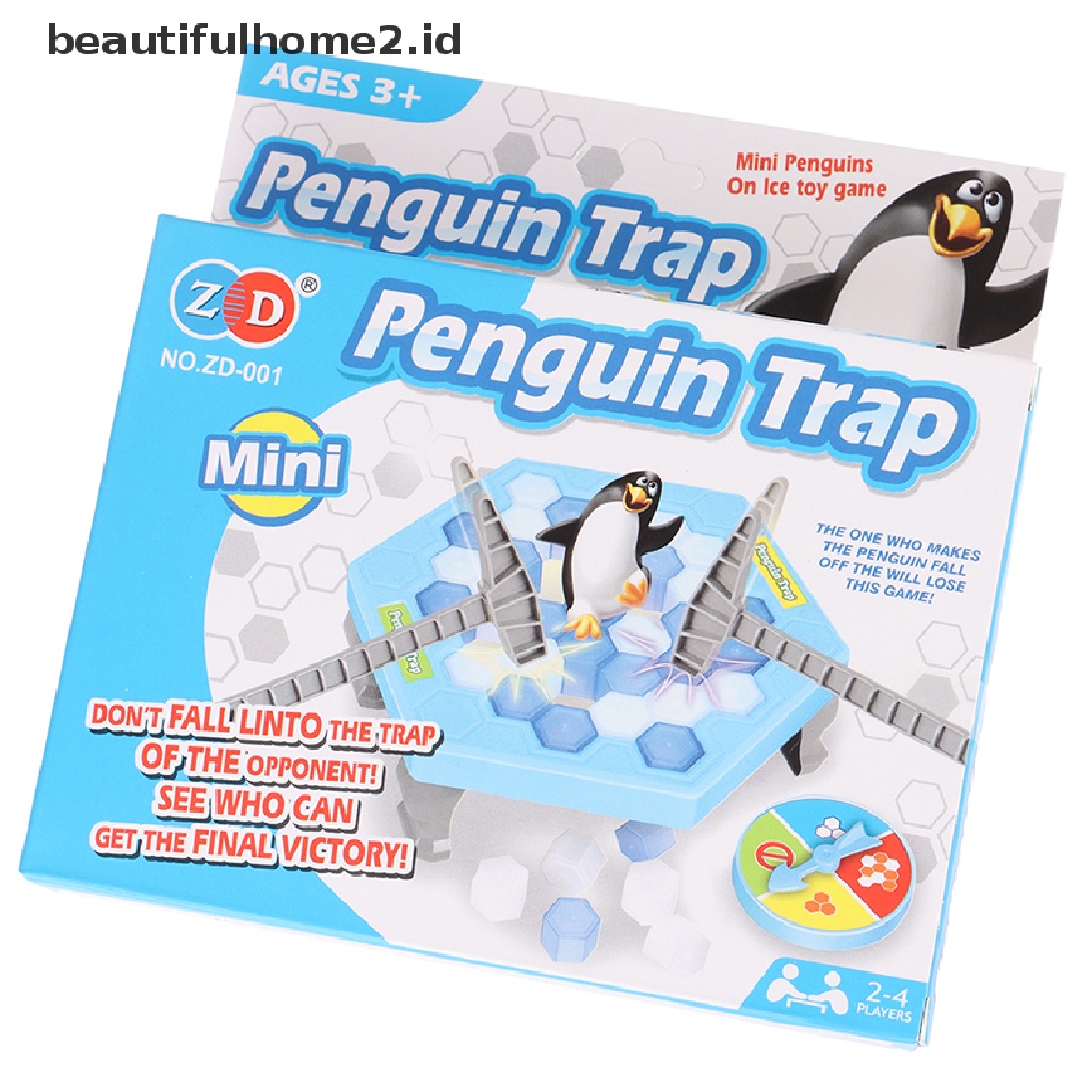 (Beautifulhome2) Buku Literatur Bahasa MandarinId Mainan Board Game Save Penguin Untuk Pesta