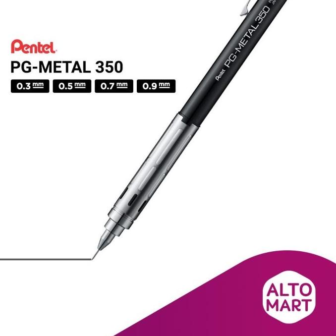 

Office & Stationery | Alat Tulis | Pentel Pg Metal 350 Mechanical Pencil 0.3 0.5 0.7 0.9 Mm | Best Seller