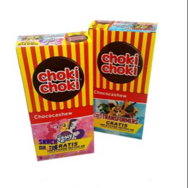 

CHOKI CHOKI COKELAT CHOCOCASHEW ISI 20PCS @11 GRAM