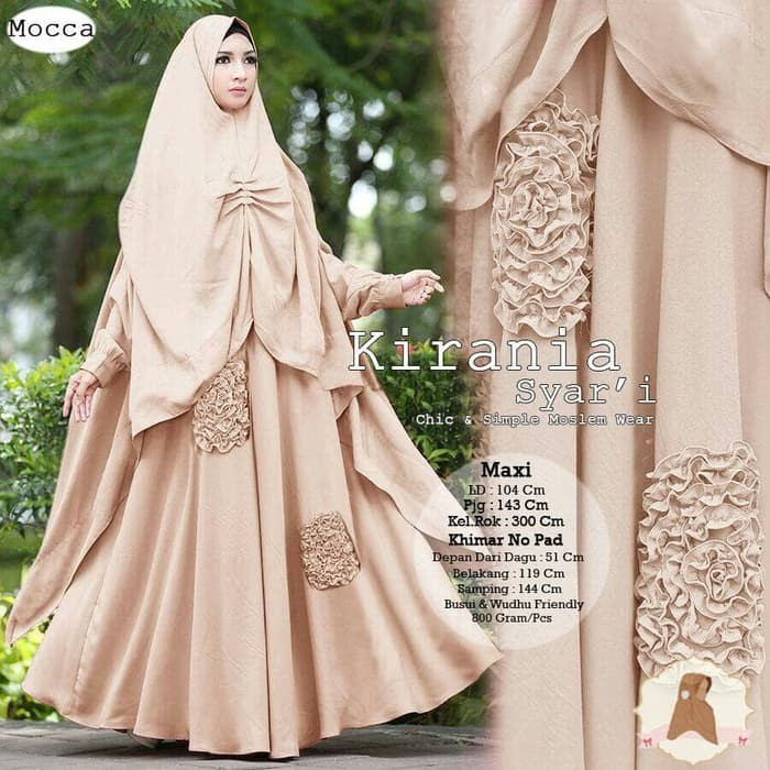 Gamis Syari Jumbo Kirania XXXL Ori