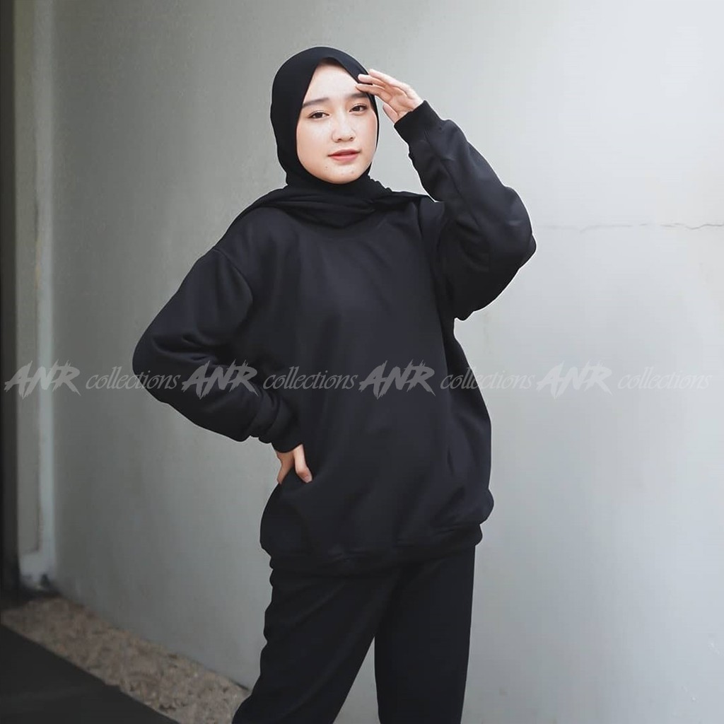 SWEATER BASIC OBLONG POLOS WANITA / Cewek Murah Berkualitas Promo