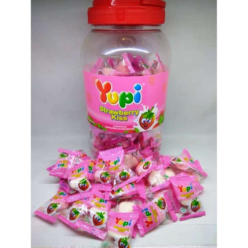 

Yupi Toples Strawberry Kiss 125 pcs