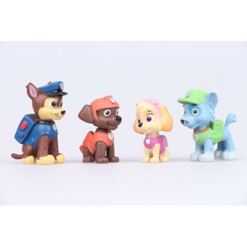 12pcs PAW PATROL Marshall Rubble Chase Rocky Zuma Skye Figure Toy Kids Gift