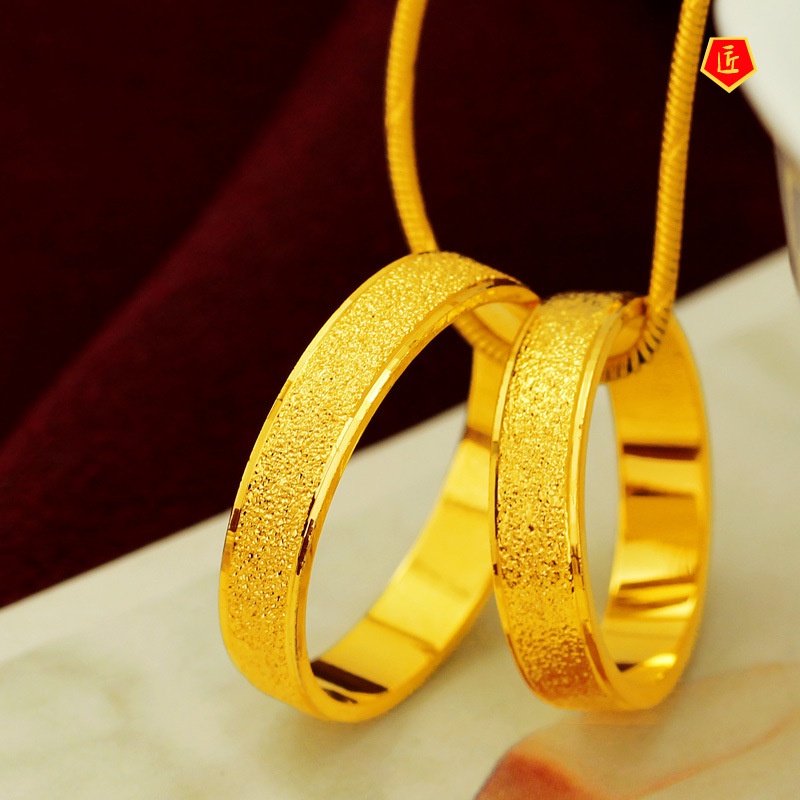 [Ready Stock]Simple Elegant Golden Couple Ring