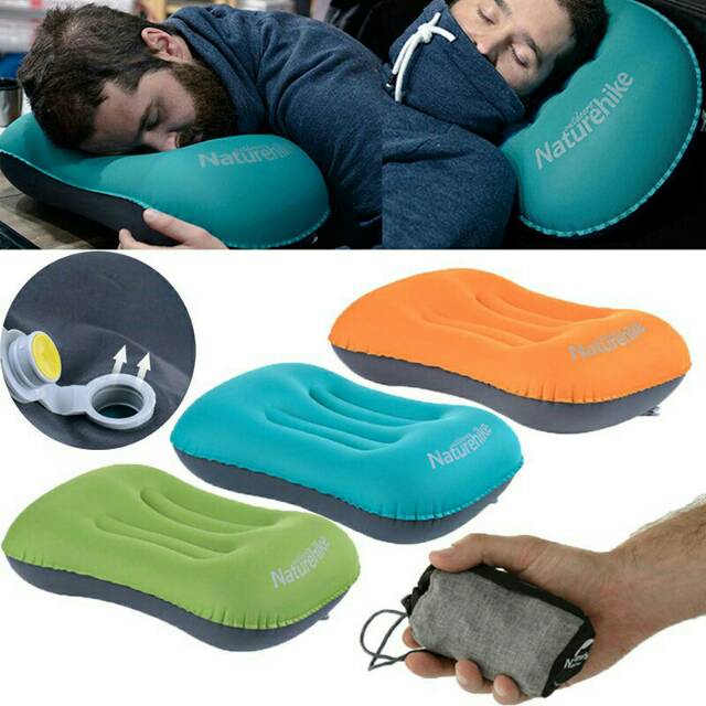 Bantal Naturehike inflatable pillow lipat udara outdoor camping travel ultralight UL