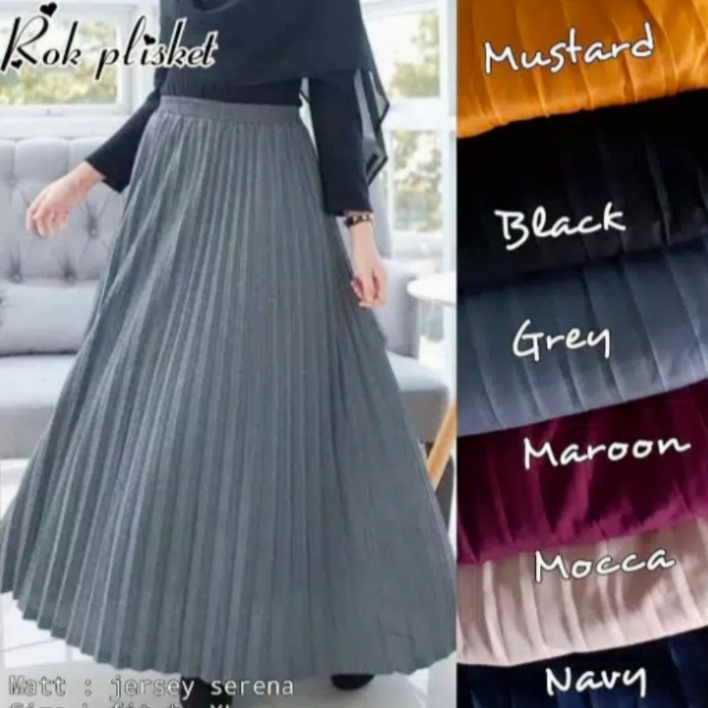 Rok Plisket Premium | Rok Wanita | Bawahan Wanita-3