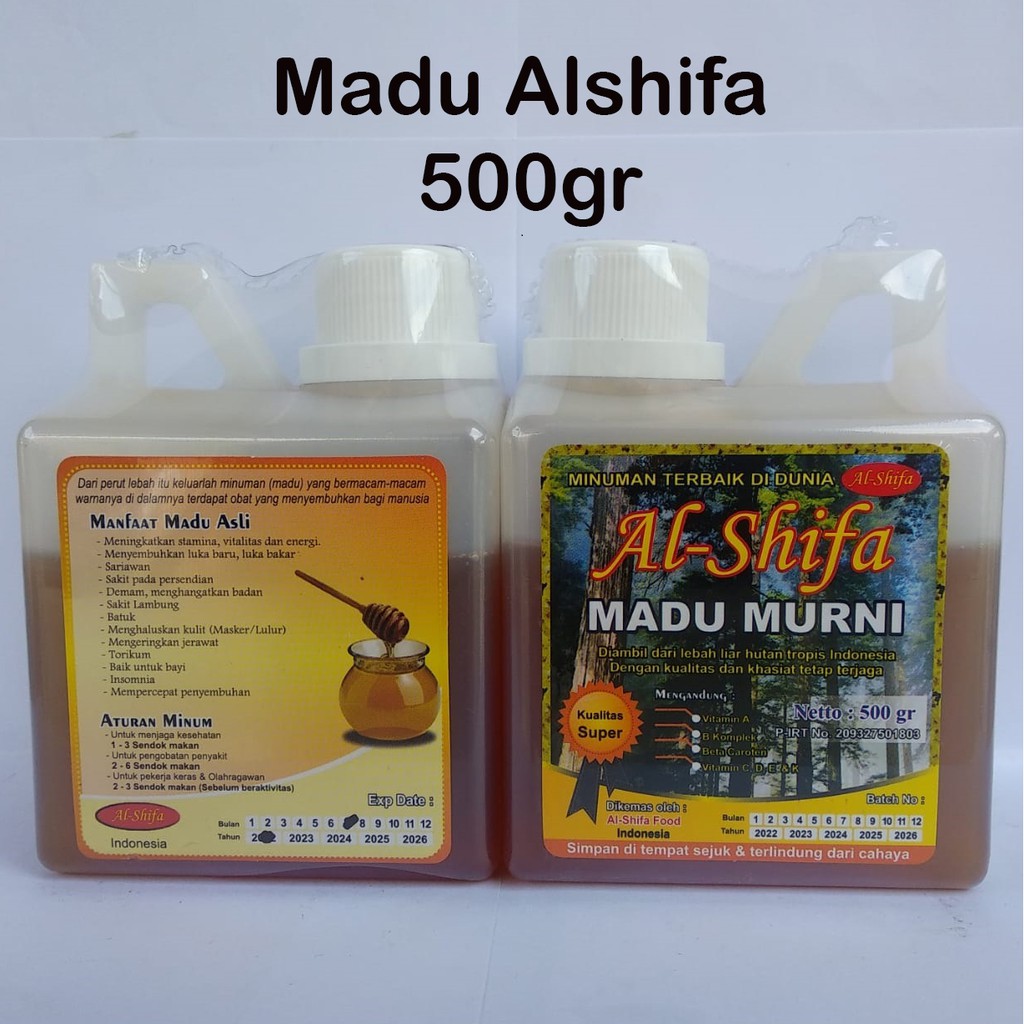 

alshifa 500gr madu indonesia Madu ternak hutan ORIGINAL Multivitamin