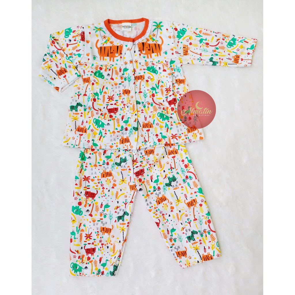 3 STEL STELAN BAJU BAYI PANJANG MOTIF 3 - 18 BULAN SNI / PIYAMA PANJANG ANAK