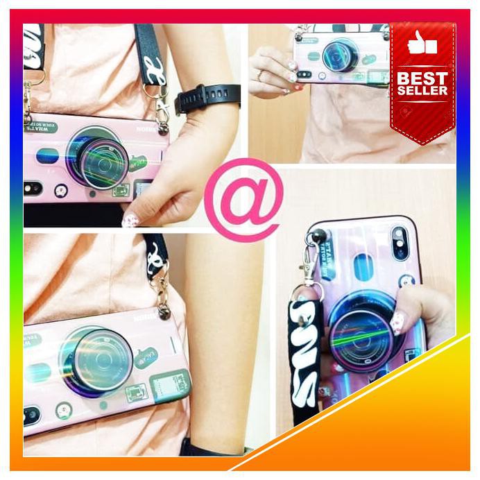 Acc Hp Xiaomi Redmi Note 7 Softcase Moti Camera 3In1 Rainbow+ Pop Soket Tali