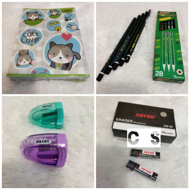 

paket murah alat tulis 1 / paket alat tulis joyko