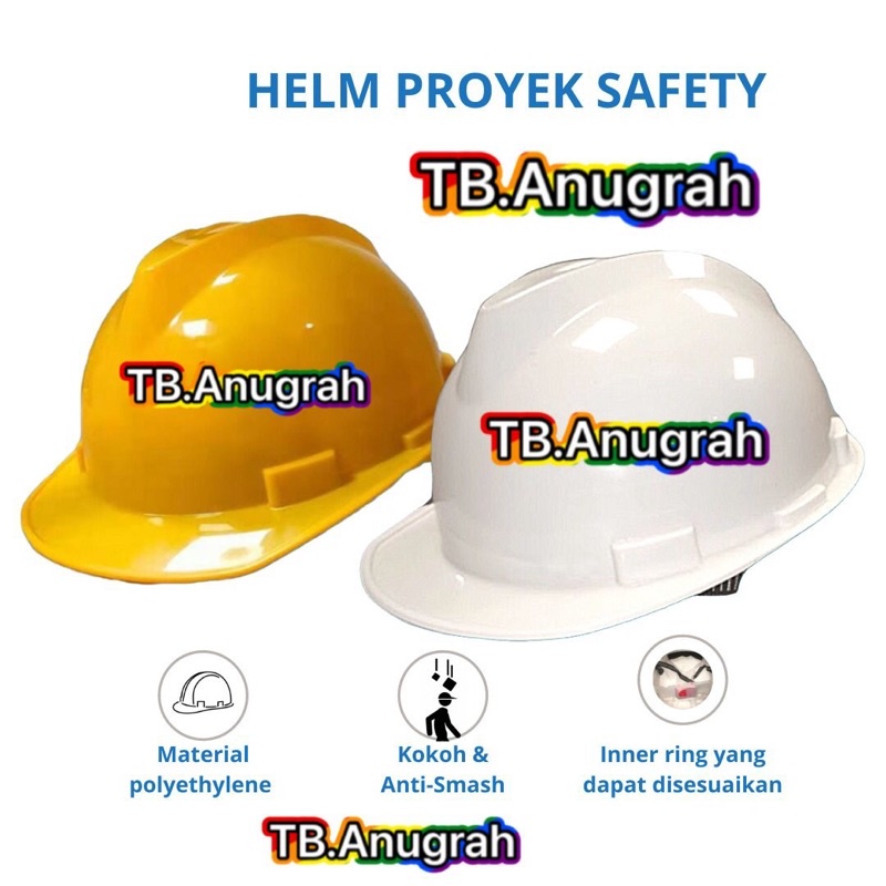 Helm Proyek (include inner ring) / Safety Helmet Helm Safety