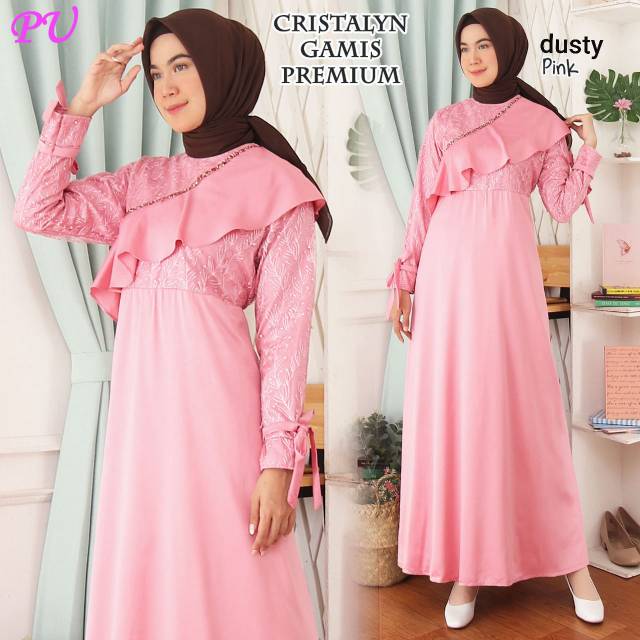 Gamis mewah CRYSTALYN gamis muslimah pesta kondangan bridesmaid