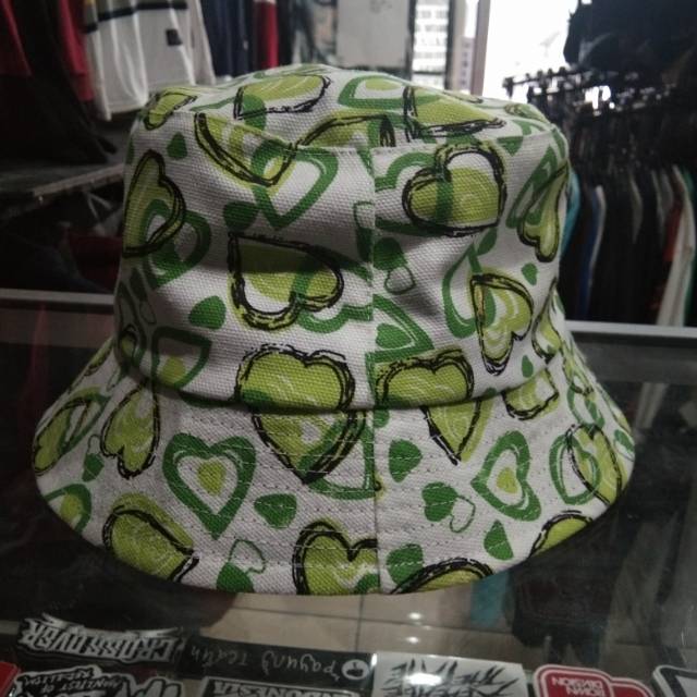 100% real pict !! Bucket hat motif murah,bolak - balik