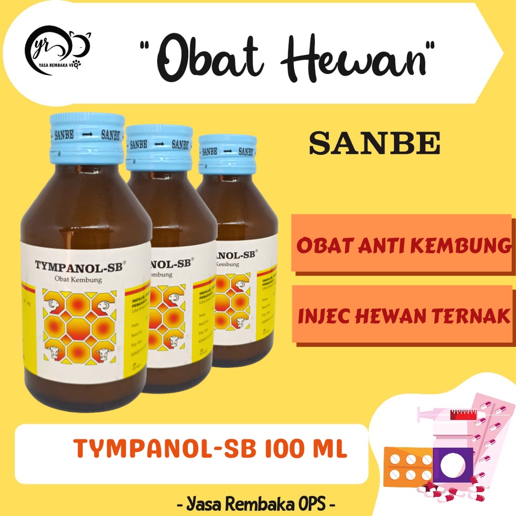 TYMPANOL SB 100ml - Obat Kembung Ternak