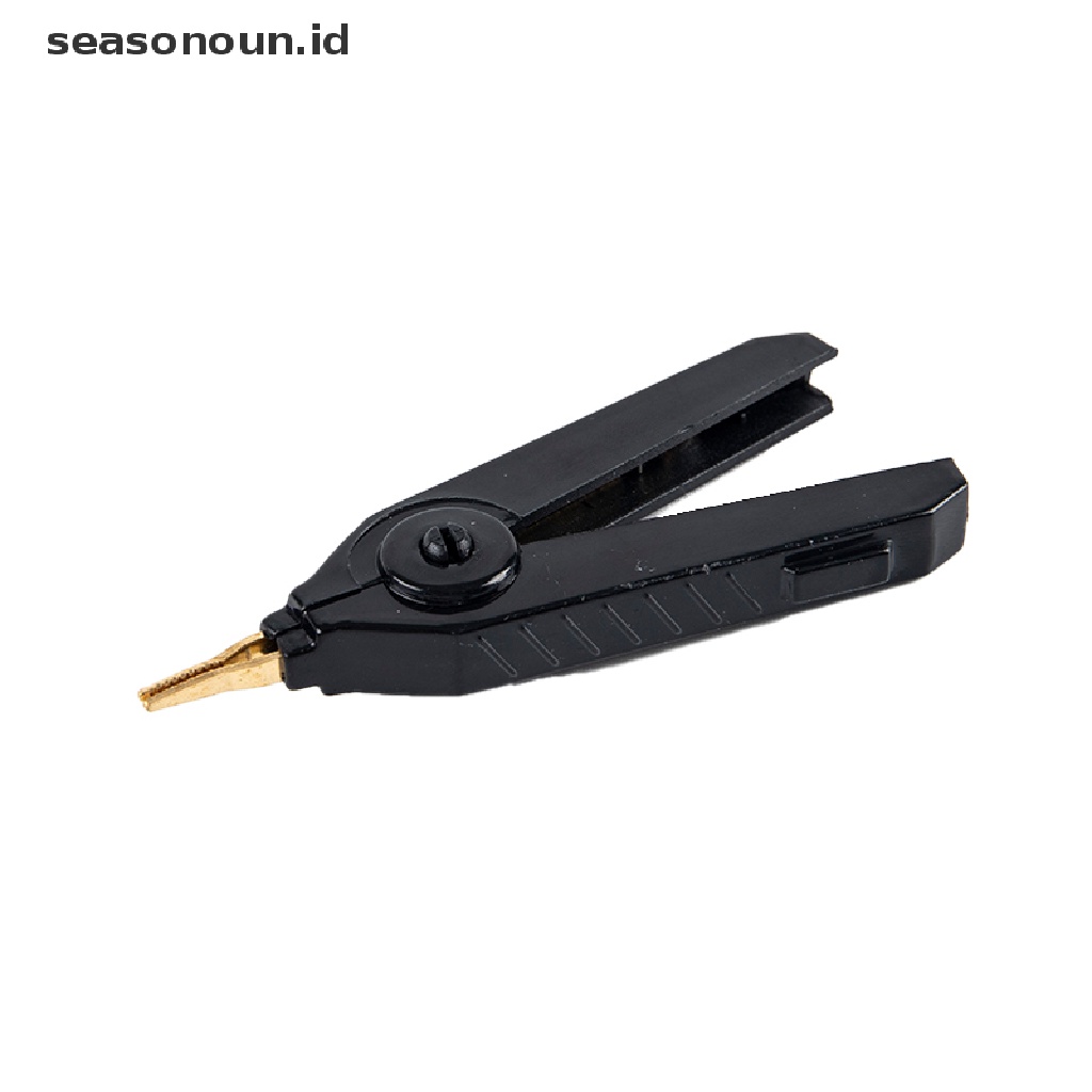 【seasonoun】 2pcs/set LCR-Plated Copper Alligator Clip Kelvin Four Clip Duckbill Clips ID