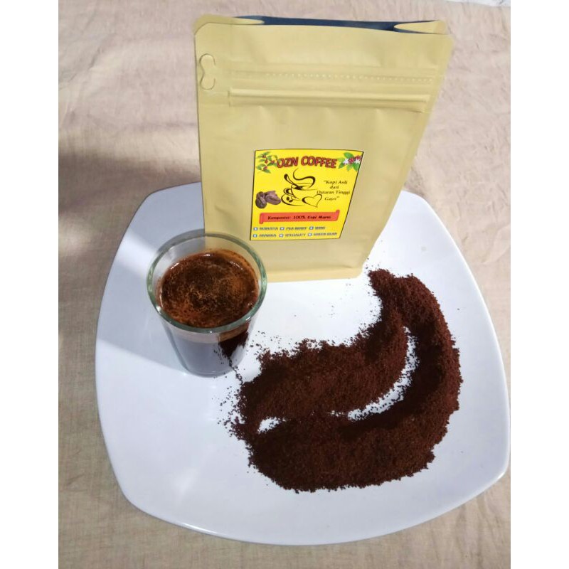 

KOPI ARABICA GAYO SPESIALITY &PEABERRY DAN ROBUSTA GAYO 200GR