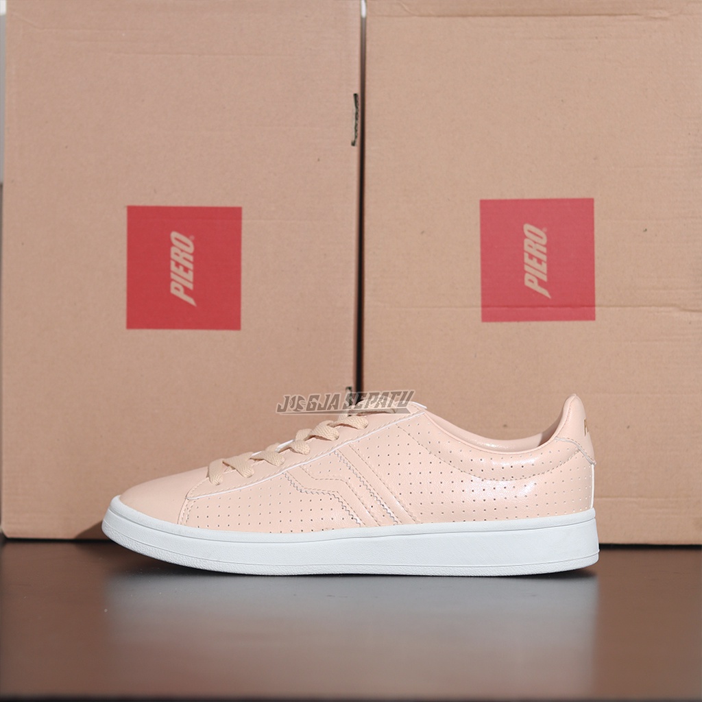 Piero Sepatu Sneakers Wanita Belle - Peach White