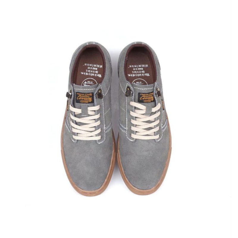 Sepatu Lokal Shoes Local Pride Cevany Gordon Low Cut Grey Gum Suede