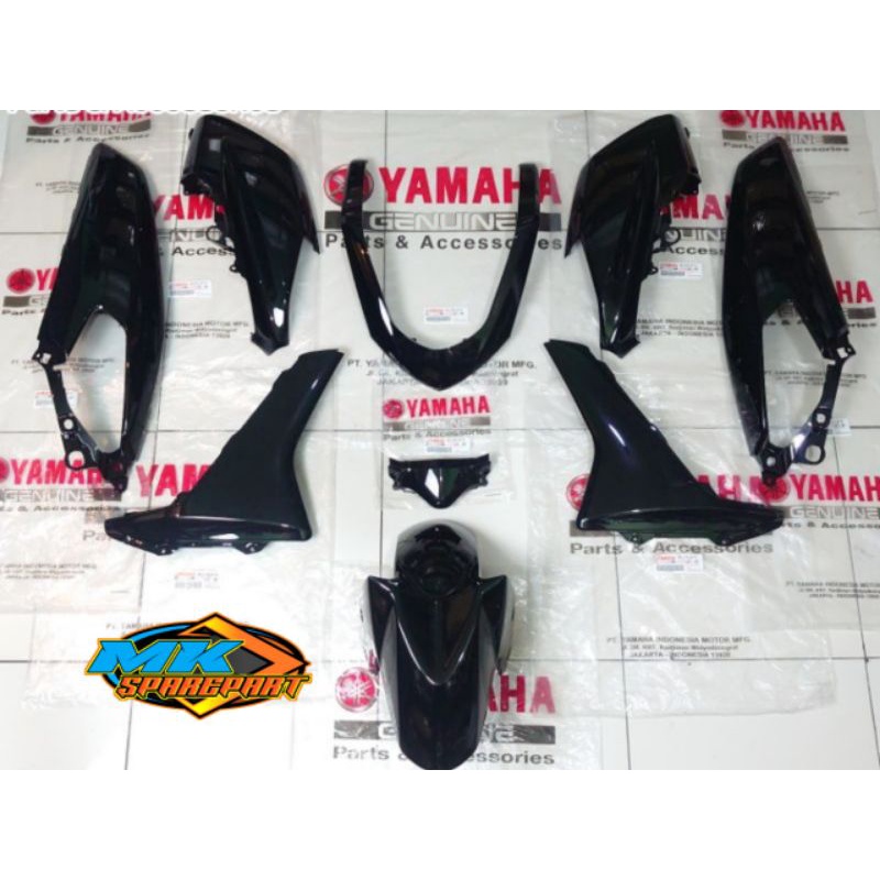 Paket Full Set Body Halus Nmax N-Max Old Lama 2015-2019 Hitam Glossy Original Yamaha