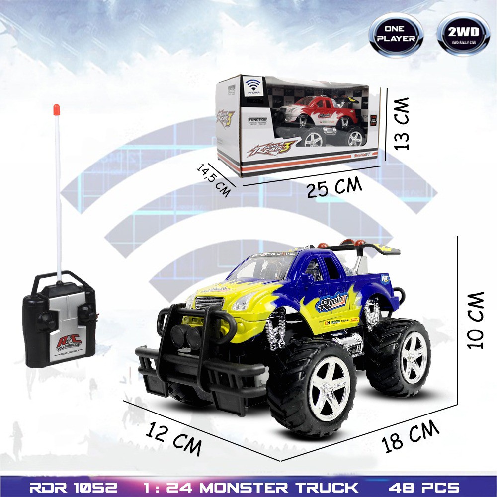 Mainan Anak Mobil Remote Control Jeep Offroad Rdr1052