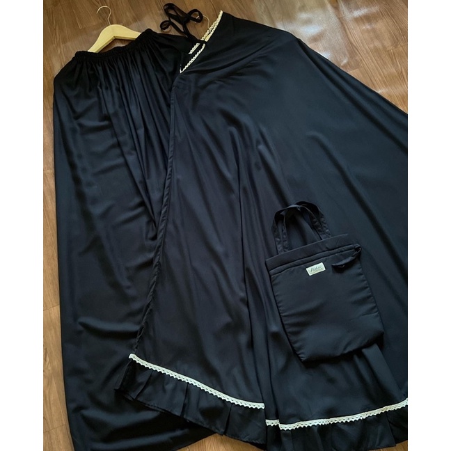 mukena dewasa kode mukena polos hitam