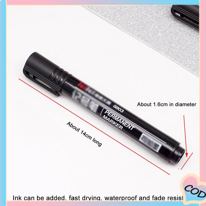 COD❤️Permanent Marker Spidol Permanen Round Tip Joyko Refillable-A.one