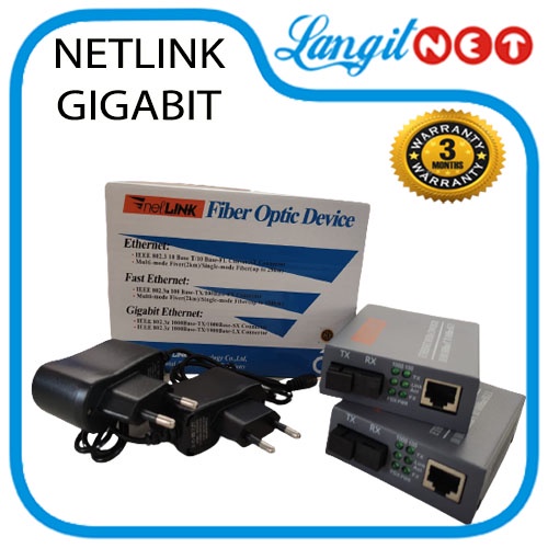 NETLINK HTB GS 03 10/100M/1000M SINGLE FIBER MEDIA CONVERTER