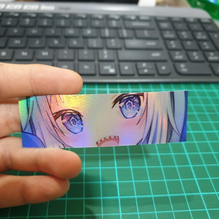 Sticker Hologram Anime Slap - PSH1106 - Gawr Gura
