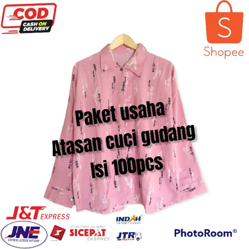 Termurahhhh.. paket usaha 100pcs baju atasan wanita cucigudang, atasan wanita murah, baju murah, blu