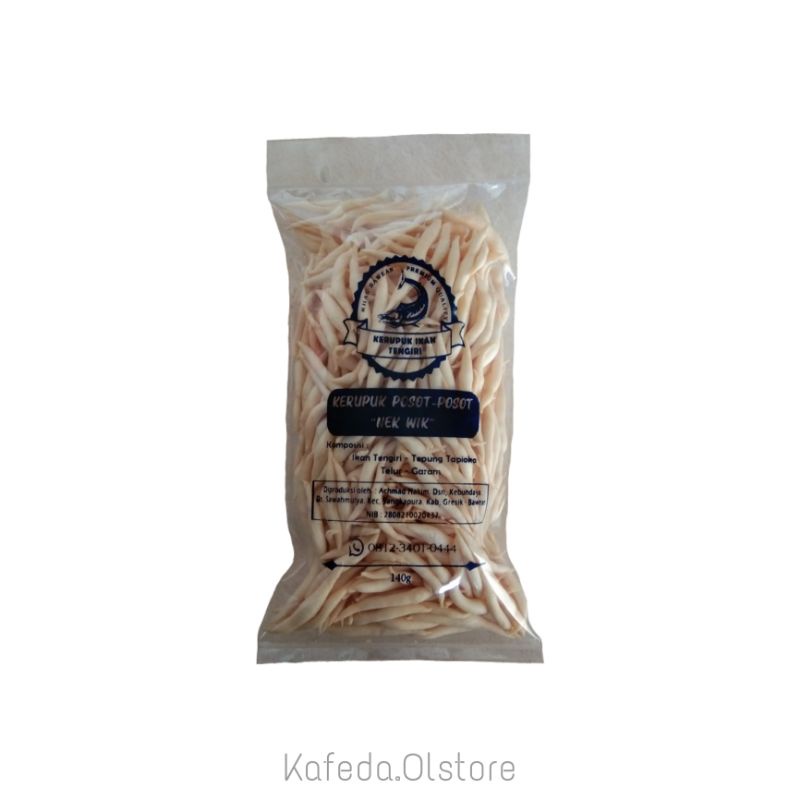 

Kerupuk Posot-Posot Nek Wik kemasan 140gr/Cemilan enak dan gurih