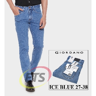  Celana  jeans pensil  giordano skinny slimfit hitam biru  